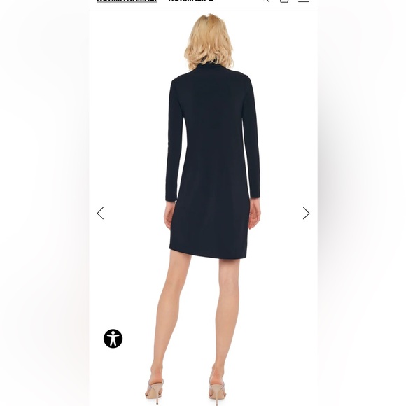 Norma Kamali TURTLENECK DRESS TO KNEE Size S NWT - Picture 3 of 11